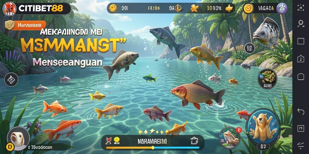 Tampilan gameplay memancing yang seru dari CITIBET88.