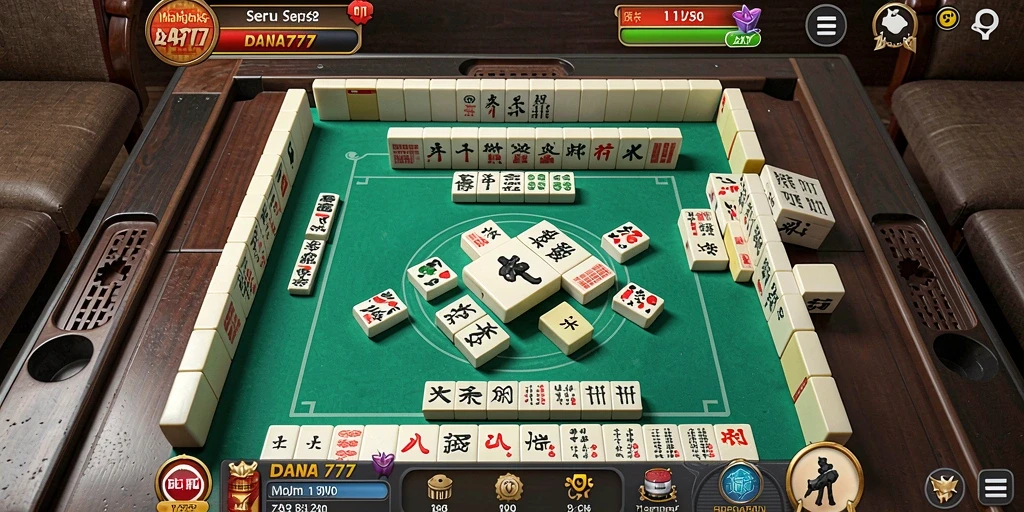 Screenshot gameplay DANA777 menampilkan keseruan permainan Mahjong.