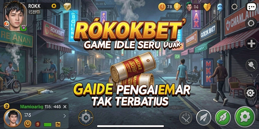 Screenshot gameplay ROKOKBET menampilkan aksi seru dalam game Idle.